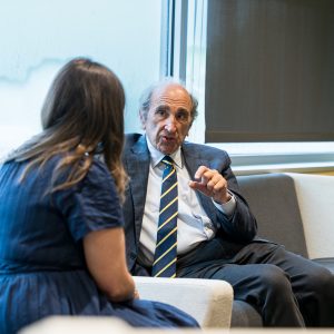 Andy Lack meeting with West Virginia University students